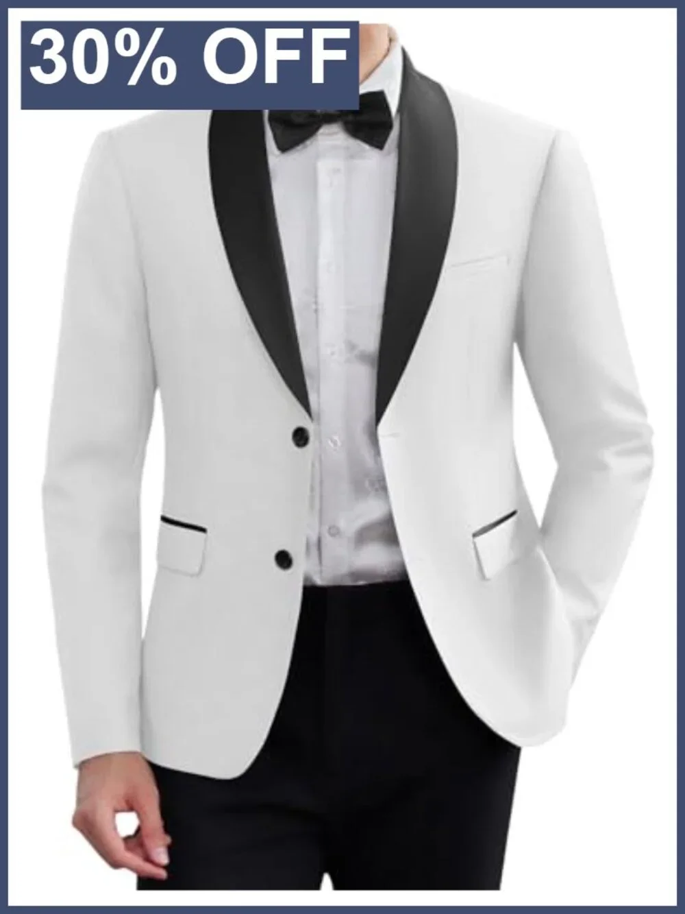 Men's Slim Fit Tuxedo Jacket Shawl Collar Formal Wedding Prom Blazer